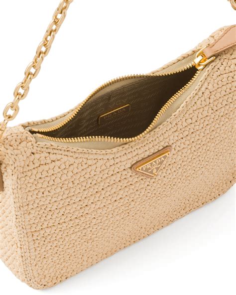 prada raffia re edition bag|soft fun raffia tote bags.